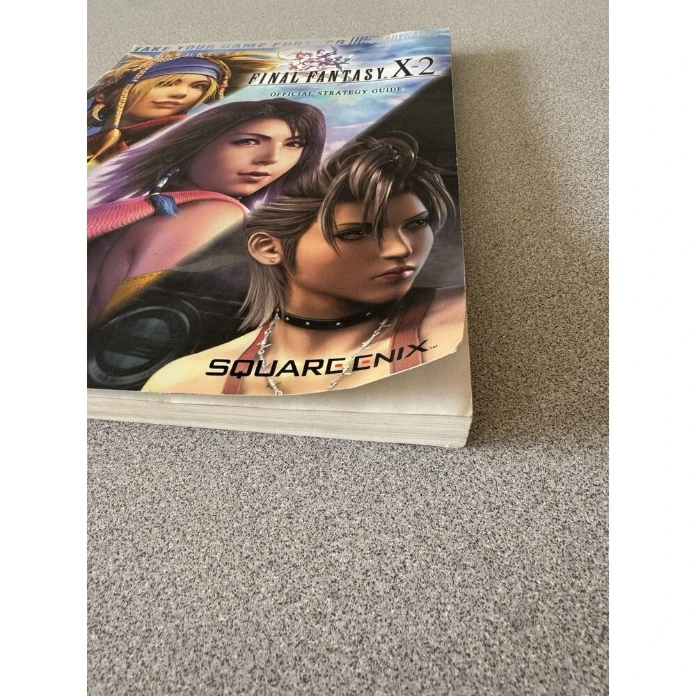 Final Fantasy X-2 Official Strategy Guide BradyGames w/ Poster PS2 Square Enix